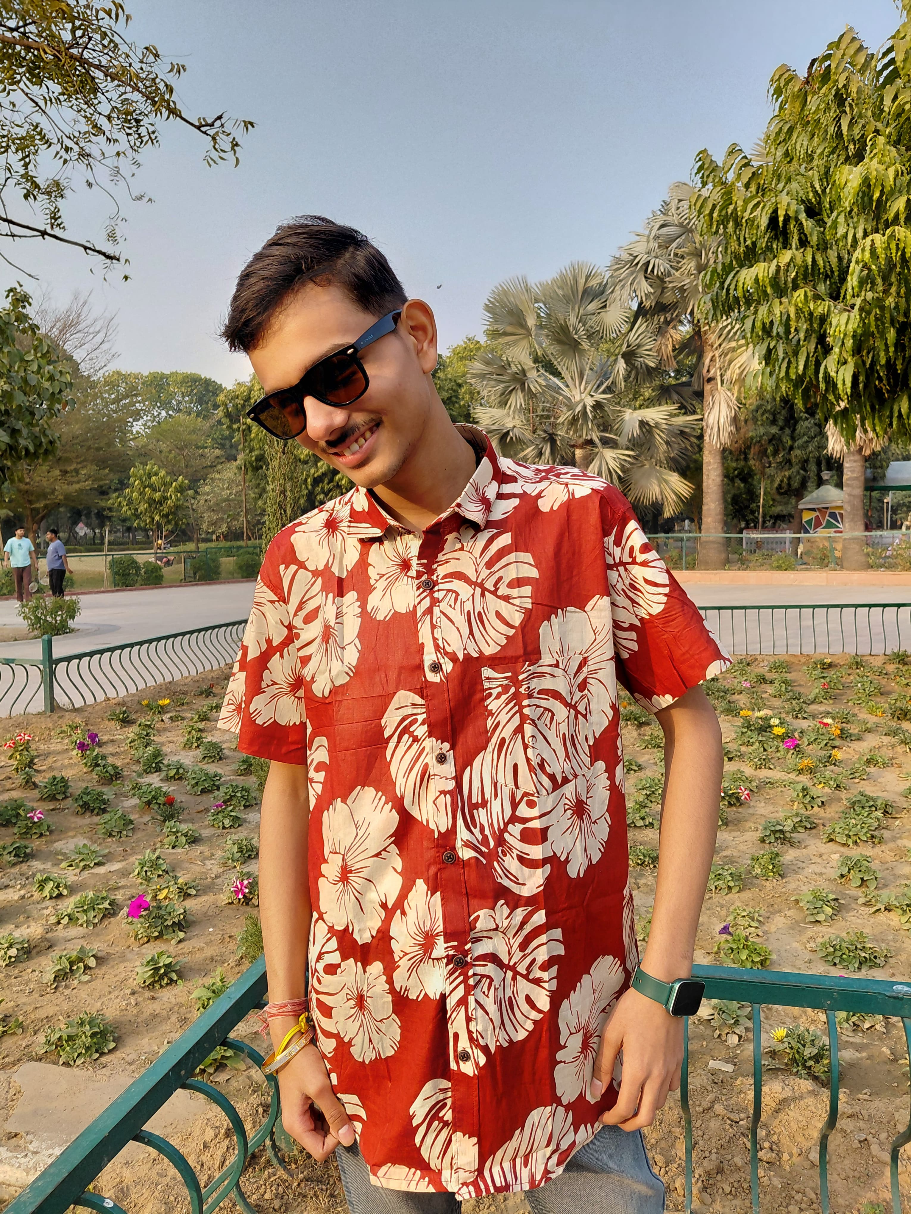 The Ranveer Shirt | Red Tropical Floral Print