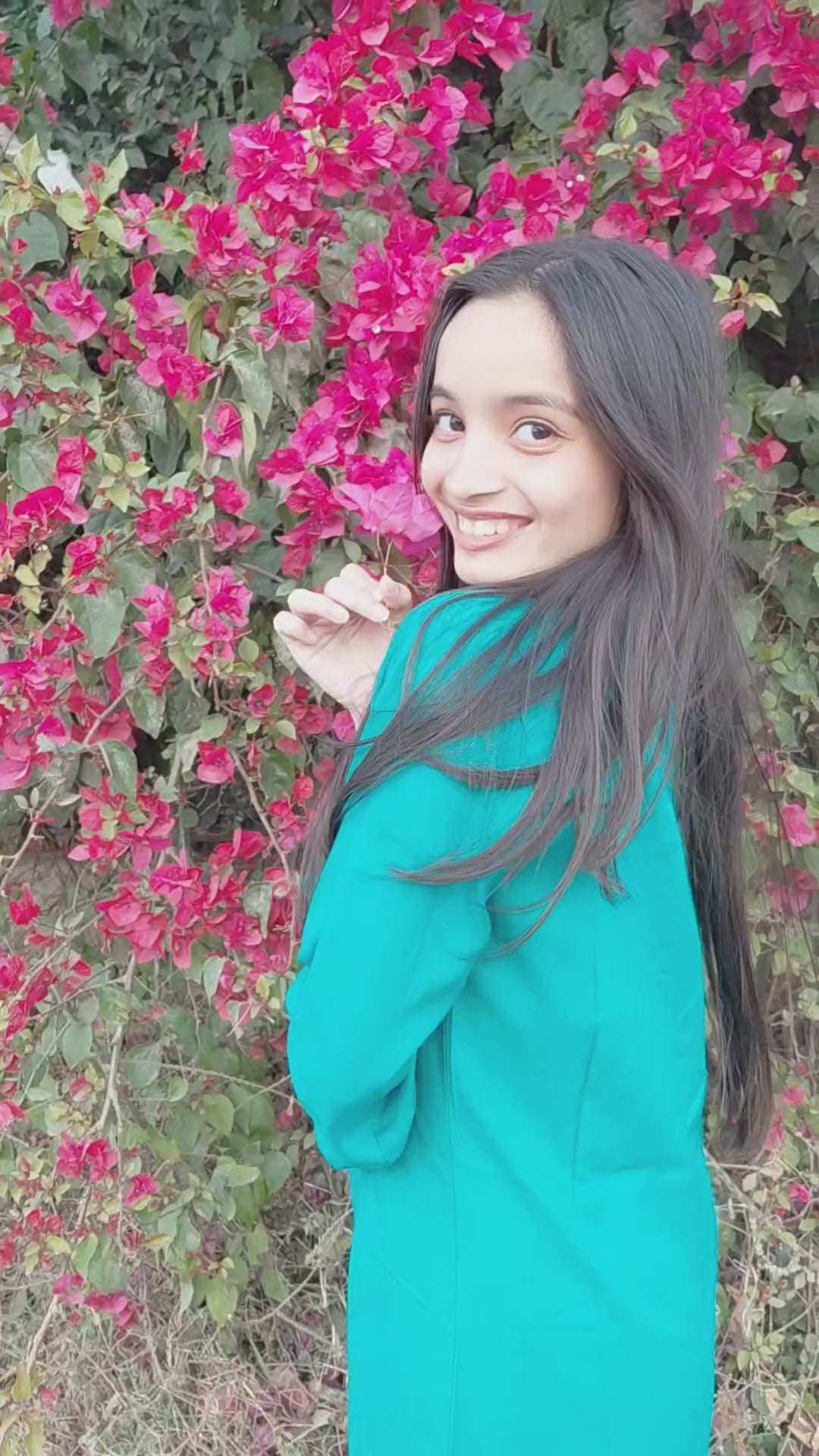 The Bani Kurti: Teal Bloom