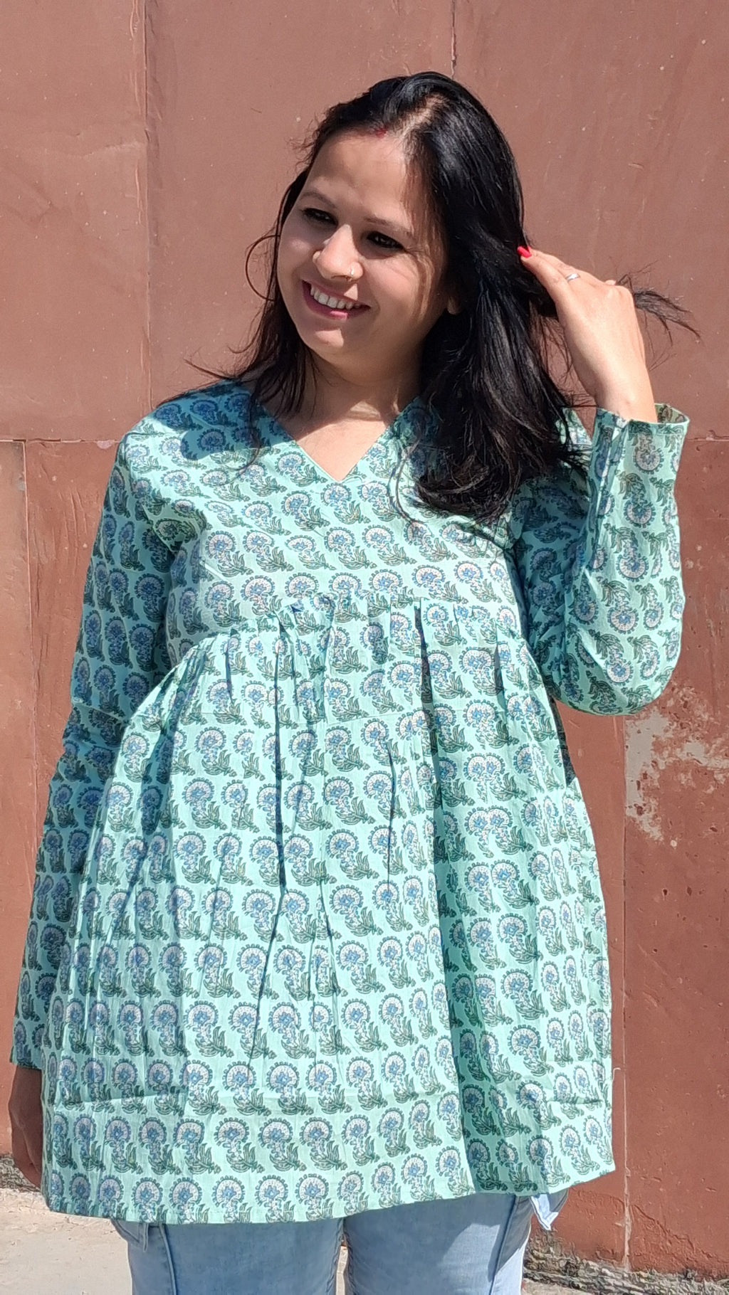 Kaira Kurti - Mint Fresh Vibes