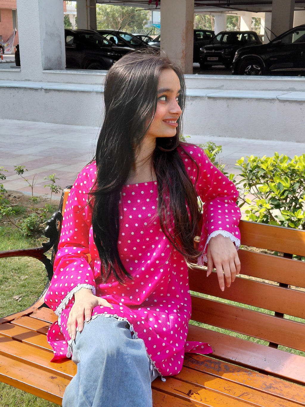 The Sara Kurti: Retro Polka Glam