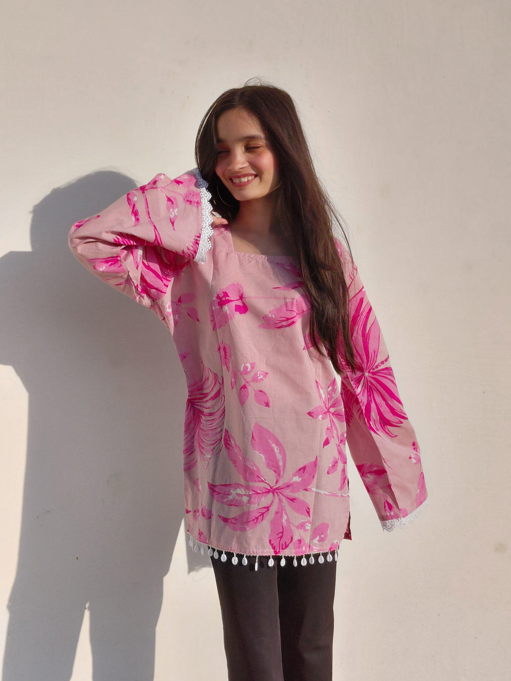 The Alya Kurti: Petal & Shell