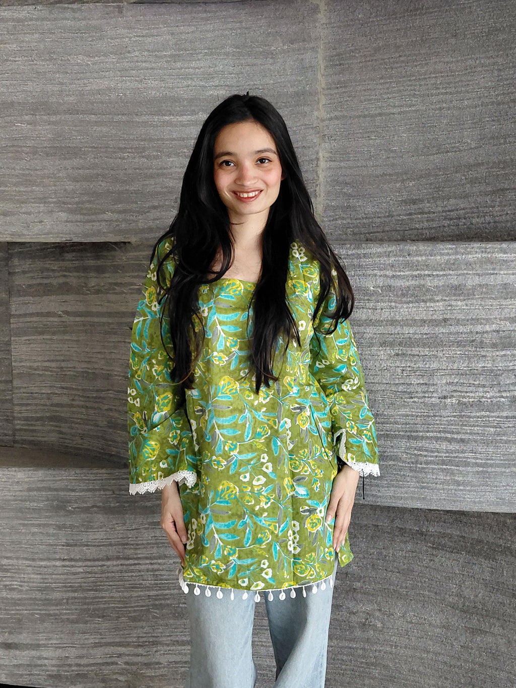 The Jiya Kurti: Emerald Enchantment