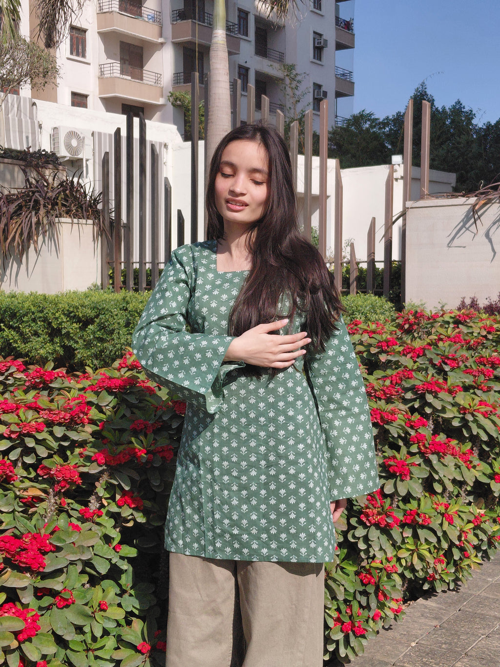 Pankhudi Verdant Lace-Back Set