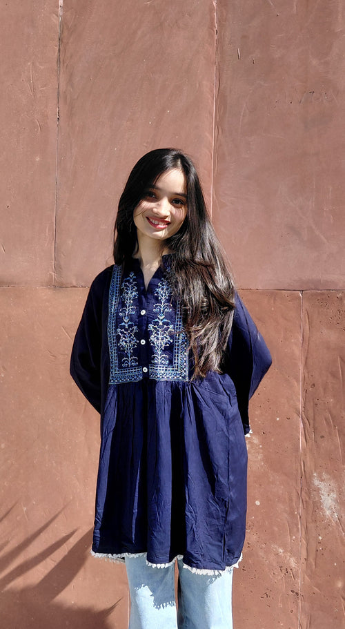Shruti Kurti - Navy Blue Dreams