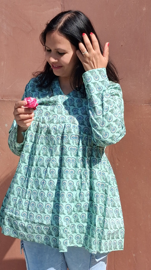 Kaira Kurti - Mint Fresh Vibes