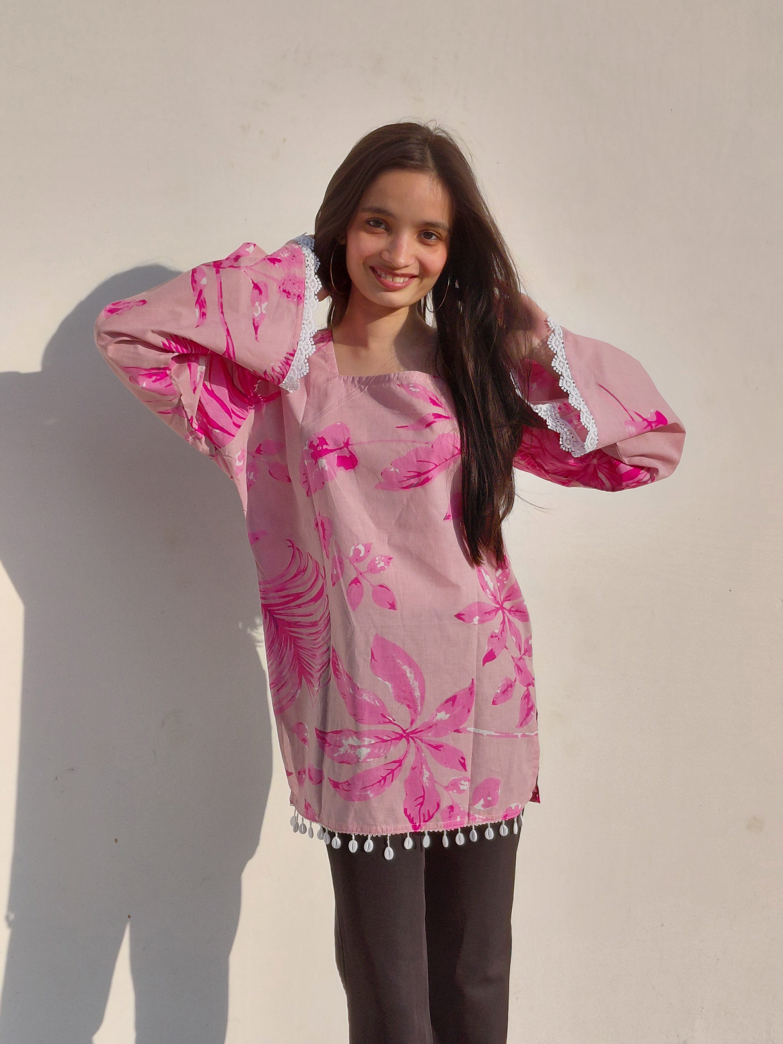 The Alya Kurti: Petal & Shell