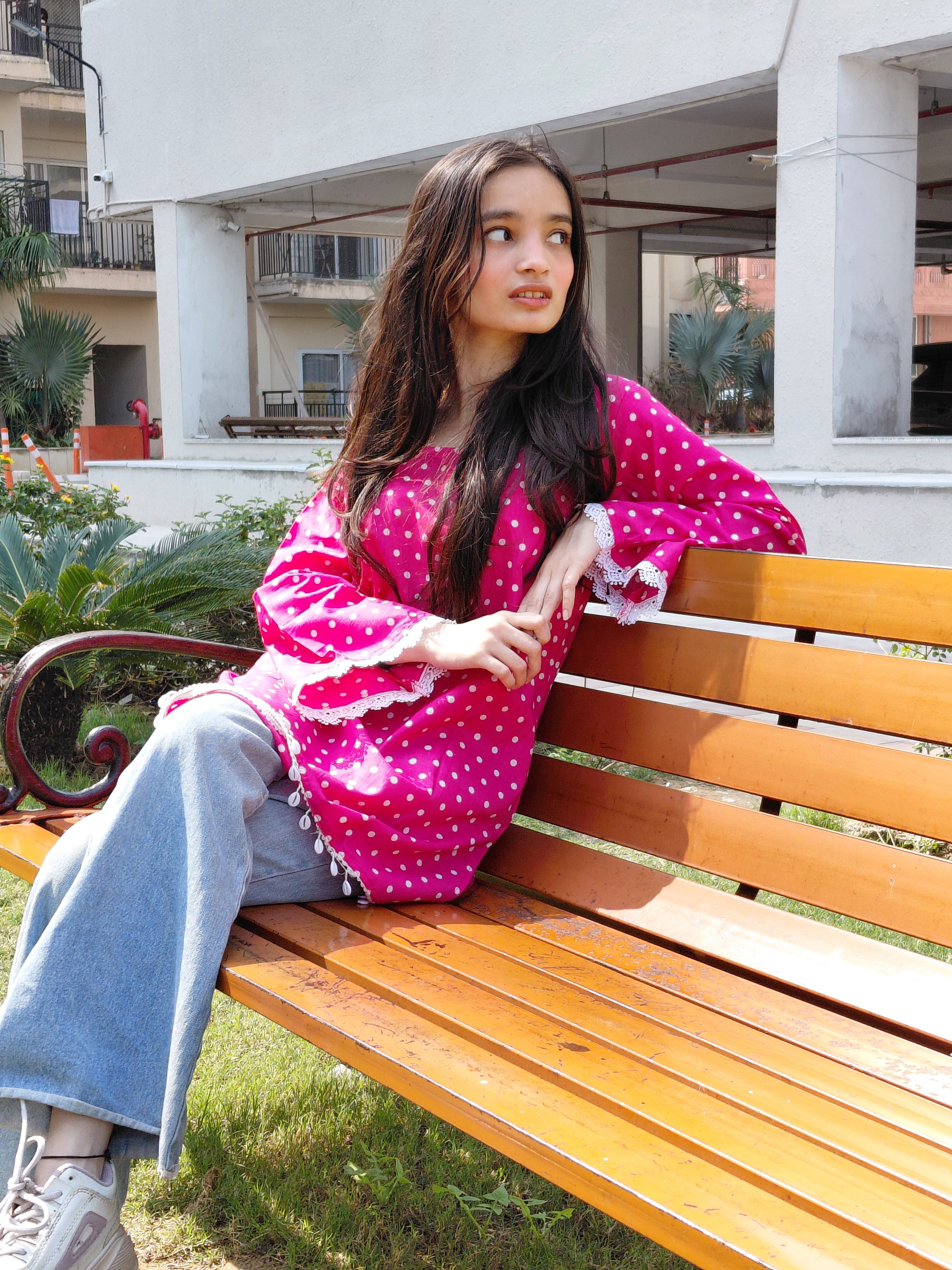 The Sara Kurti: Retro Polka Glam