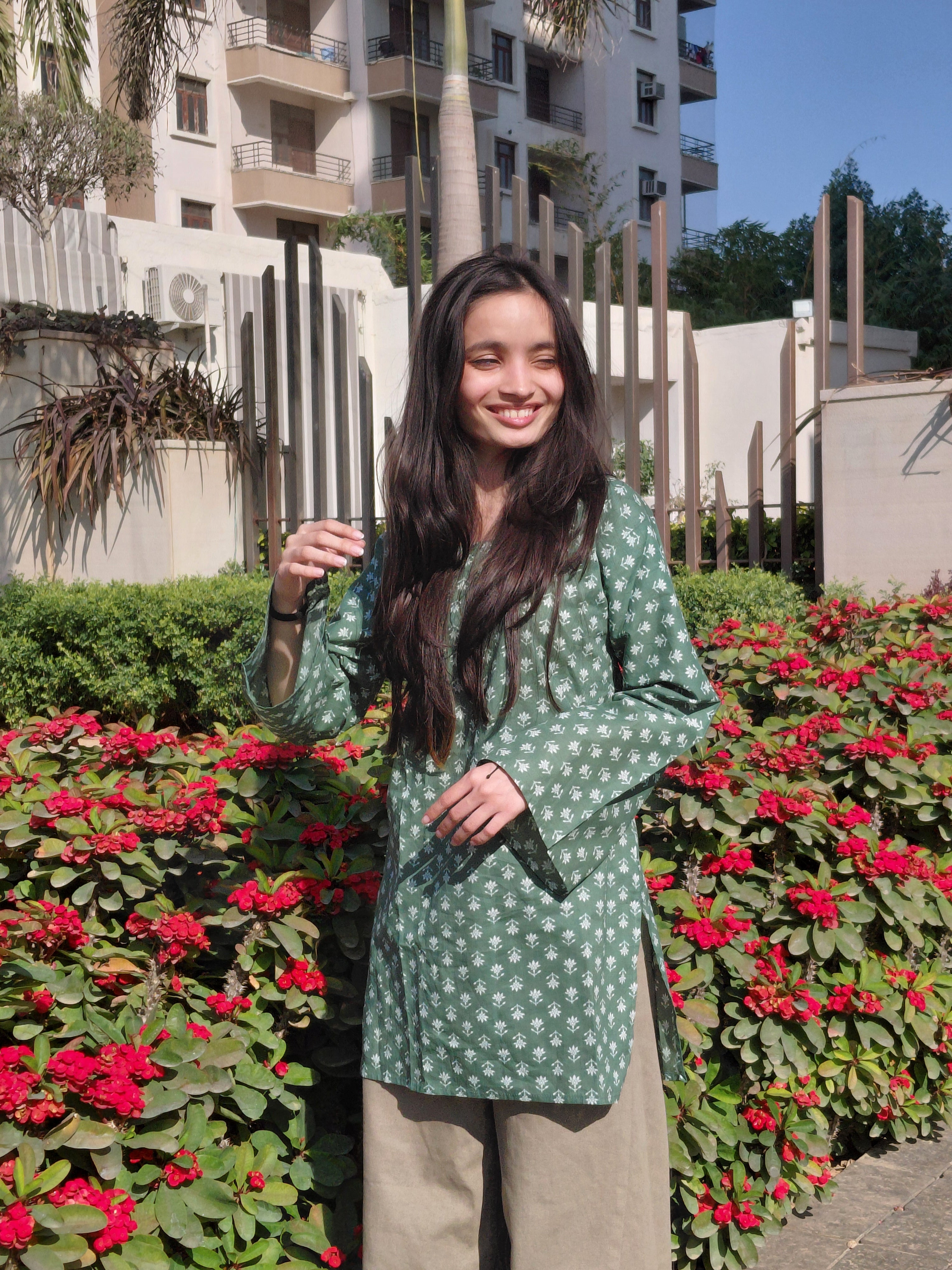 Pankhudi Verdant Lace-Back Set