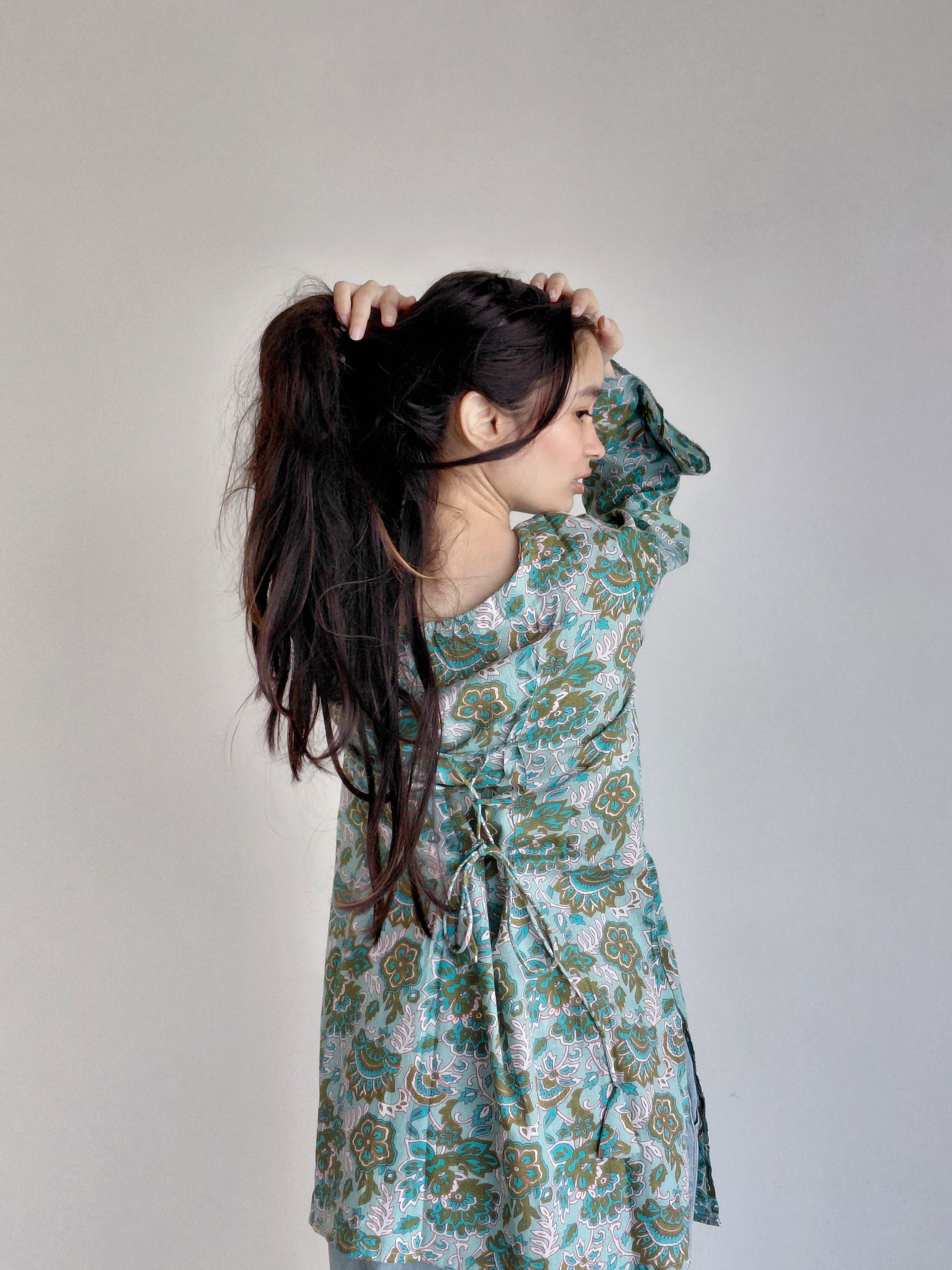 The Meher Kurti: Turquoise Grace