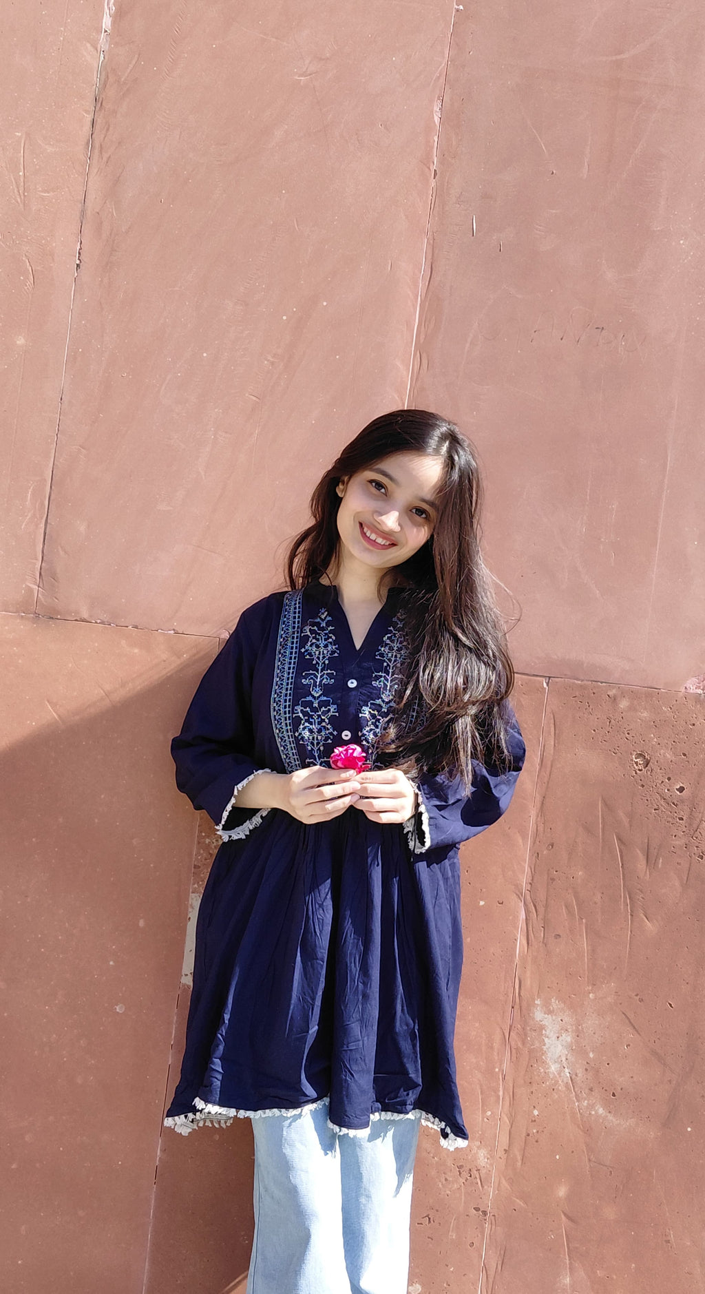 Shruti Kurti - Navy Blue Dreams