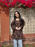 The Saanvi Kurti: Midnight Garden