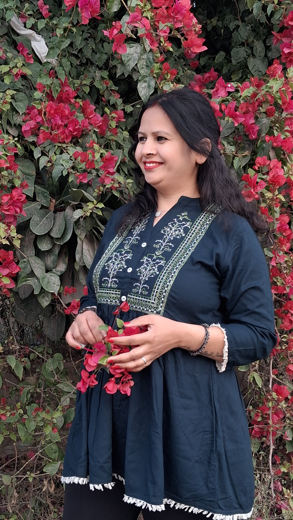 Aditi Kurti - Emerald Elegance