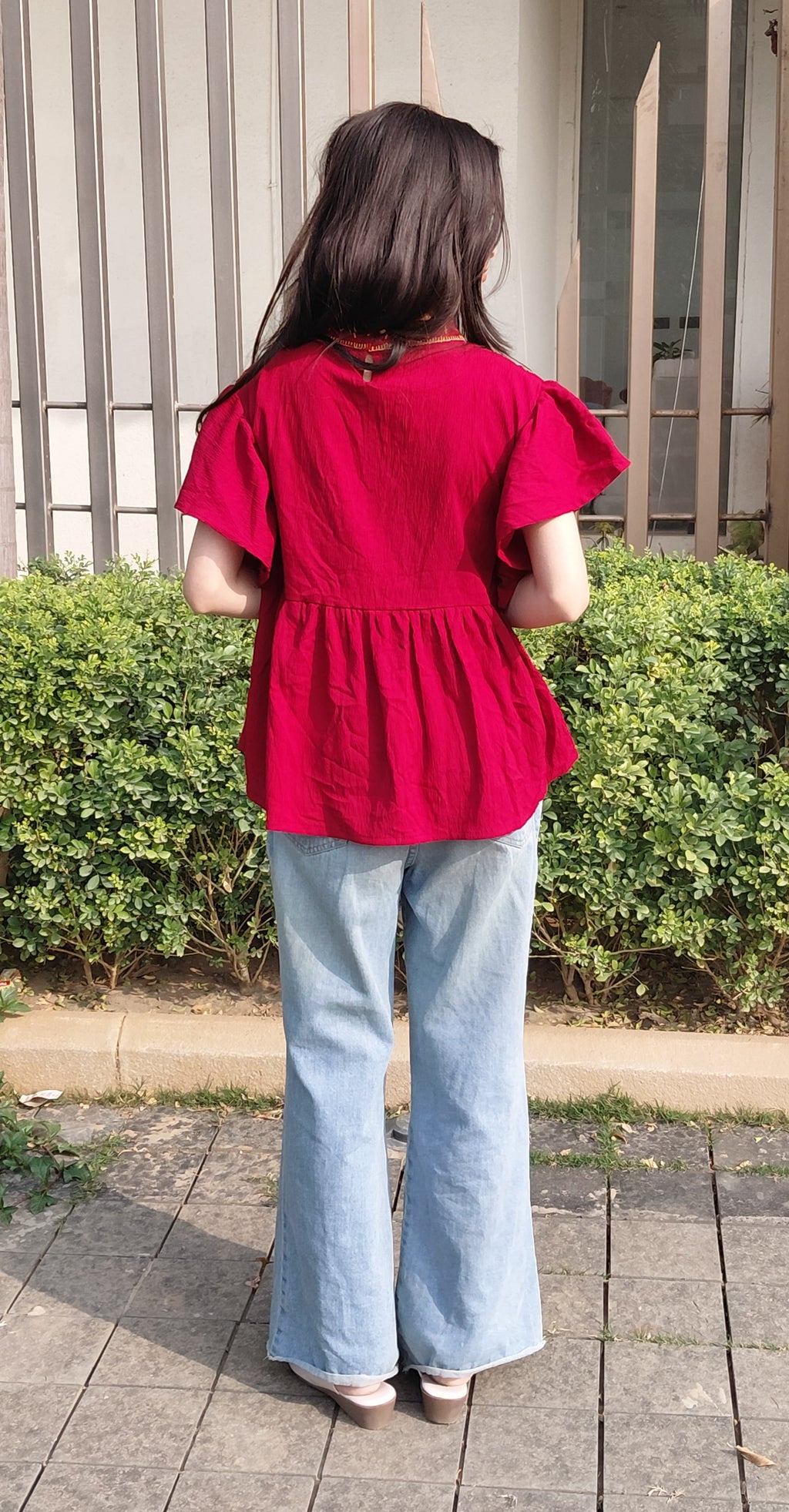 Vaidehi Kurti - Red Hot Royalty