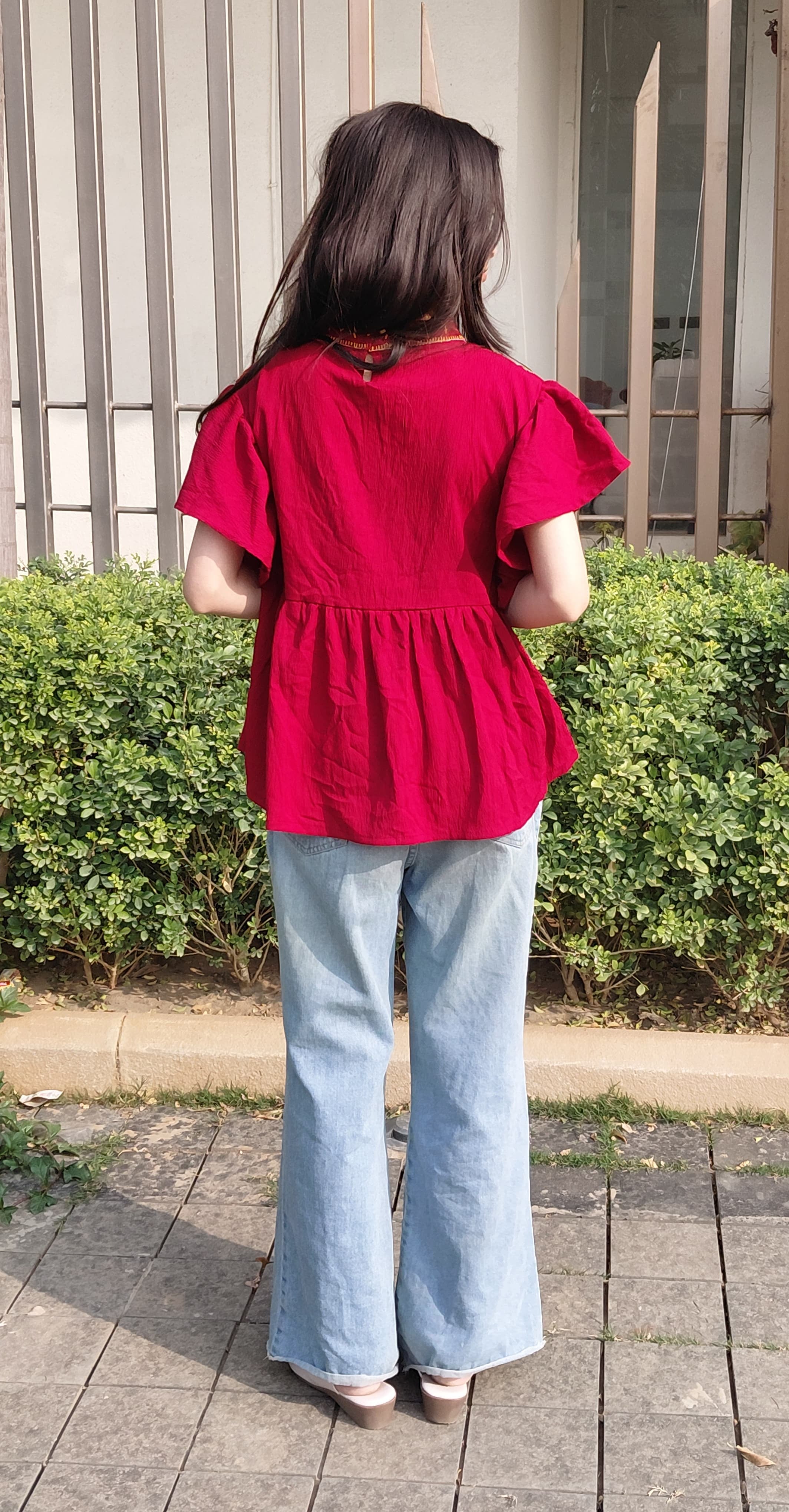 Vaidehi Kurti - Red Hot Royalty