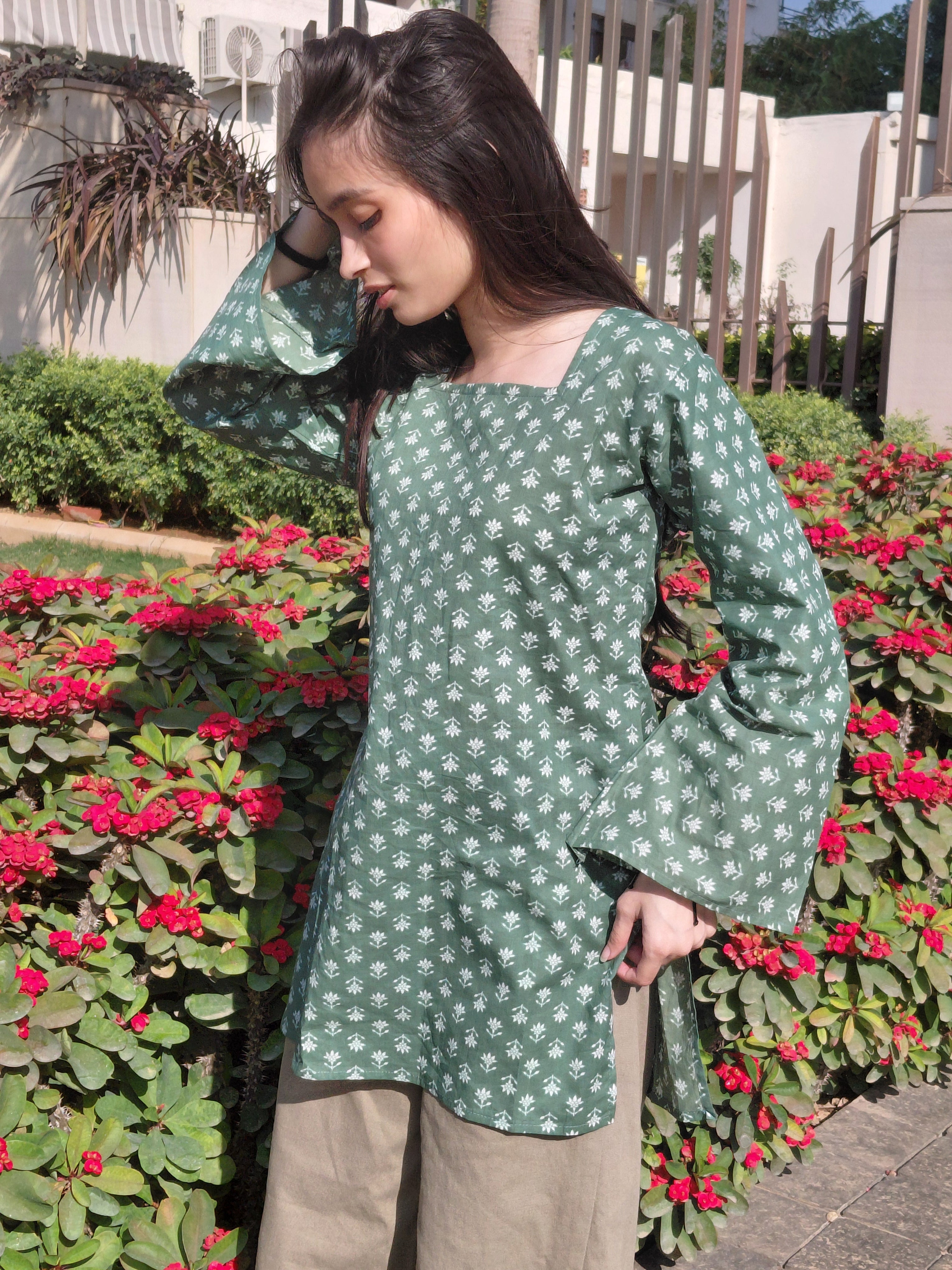 Pankhudi Verdant Lace-Back Set