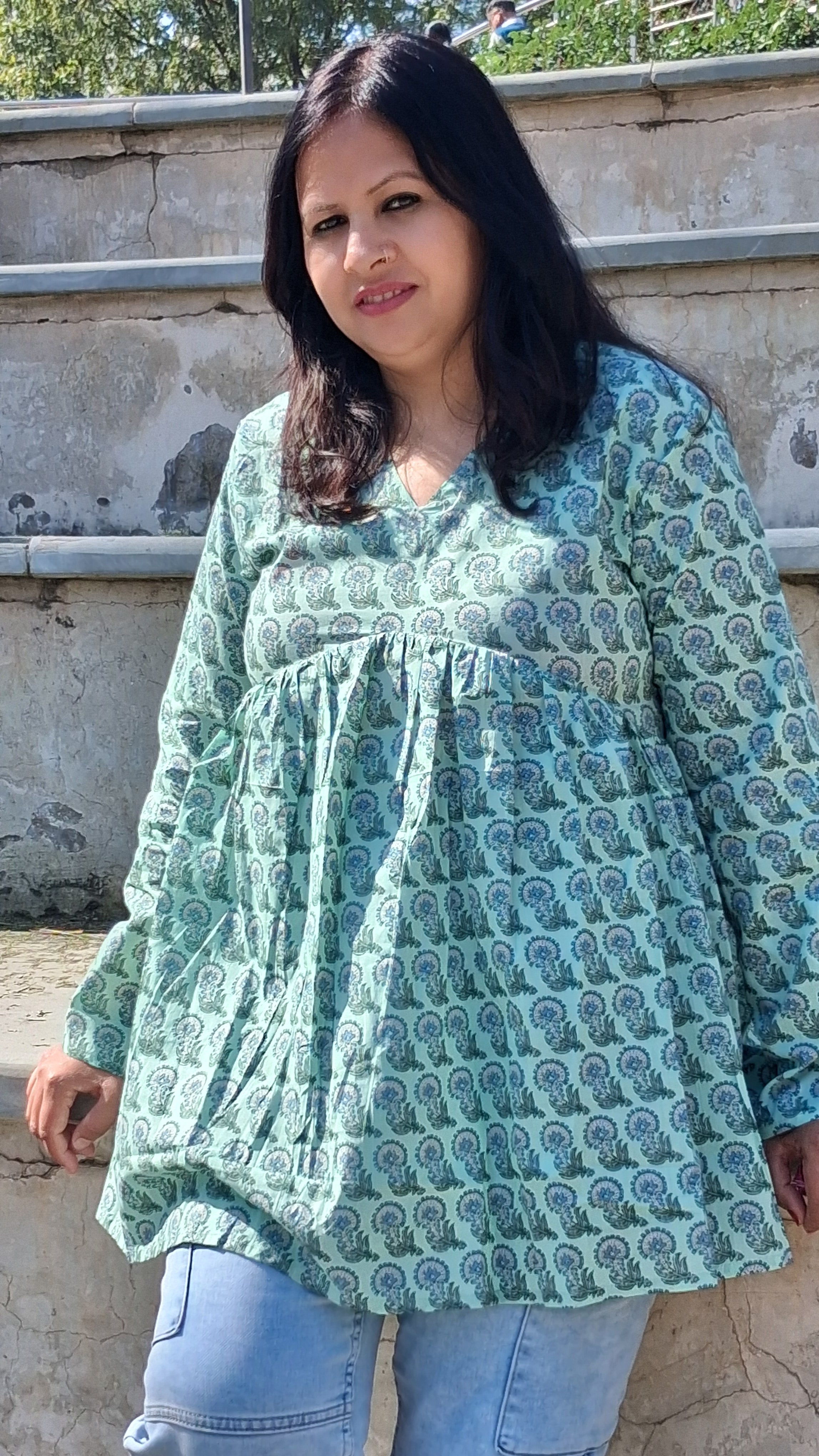 Kaira Kurti - Mint Fresh Vibes