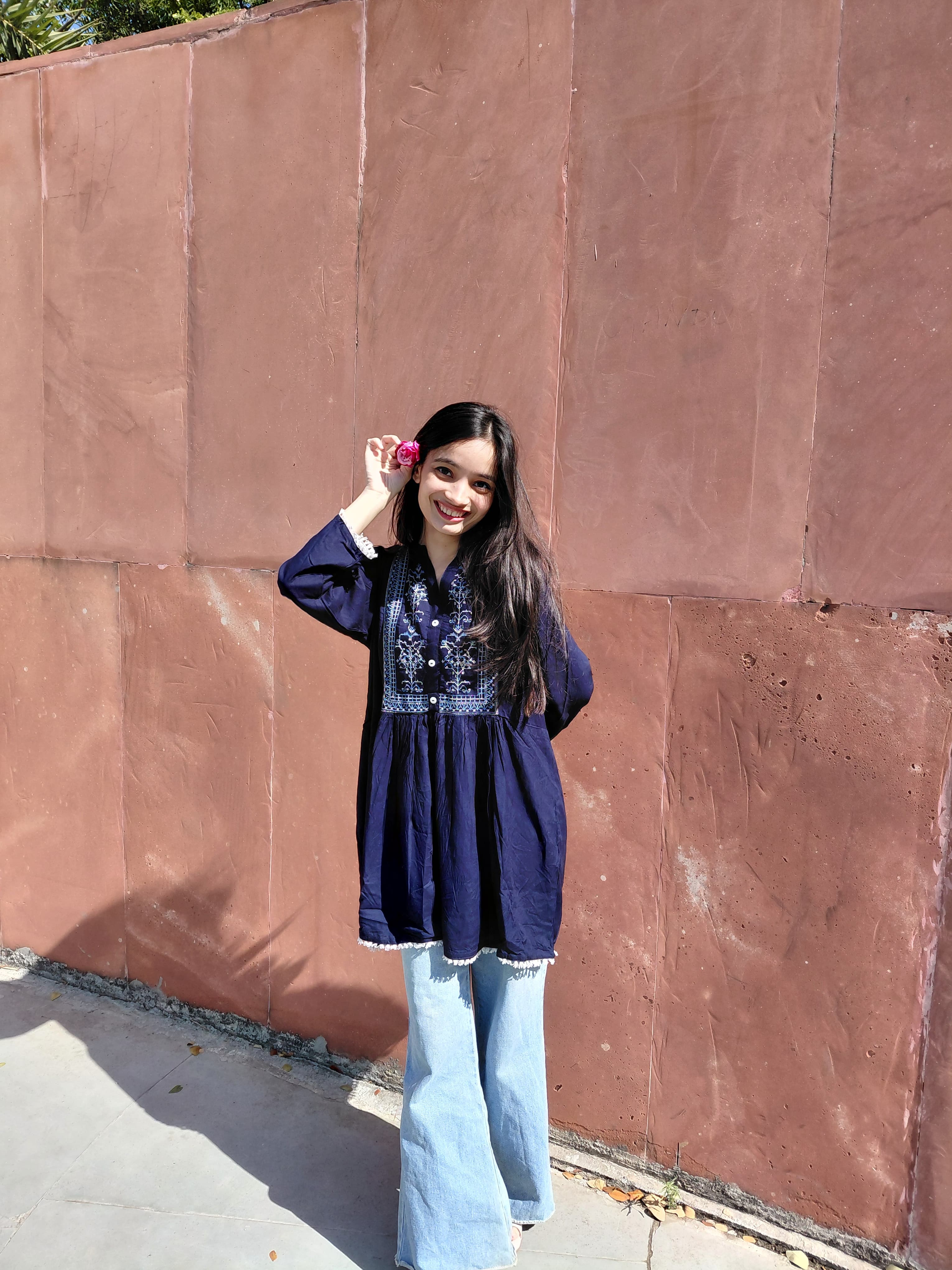 Shruti Kurti - Navy Blue Dreams