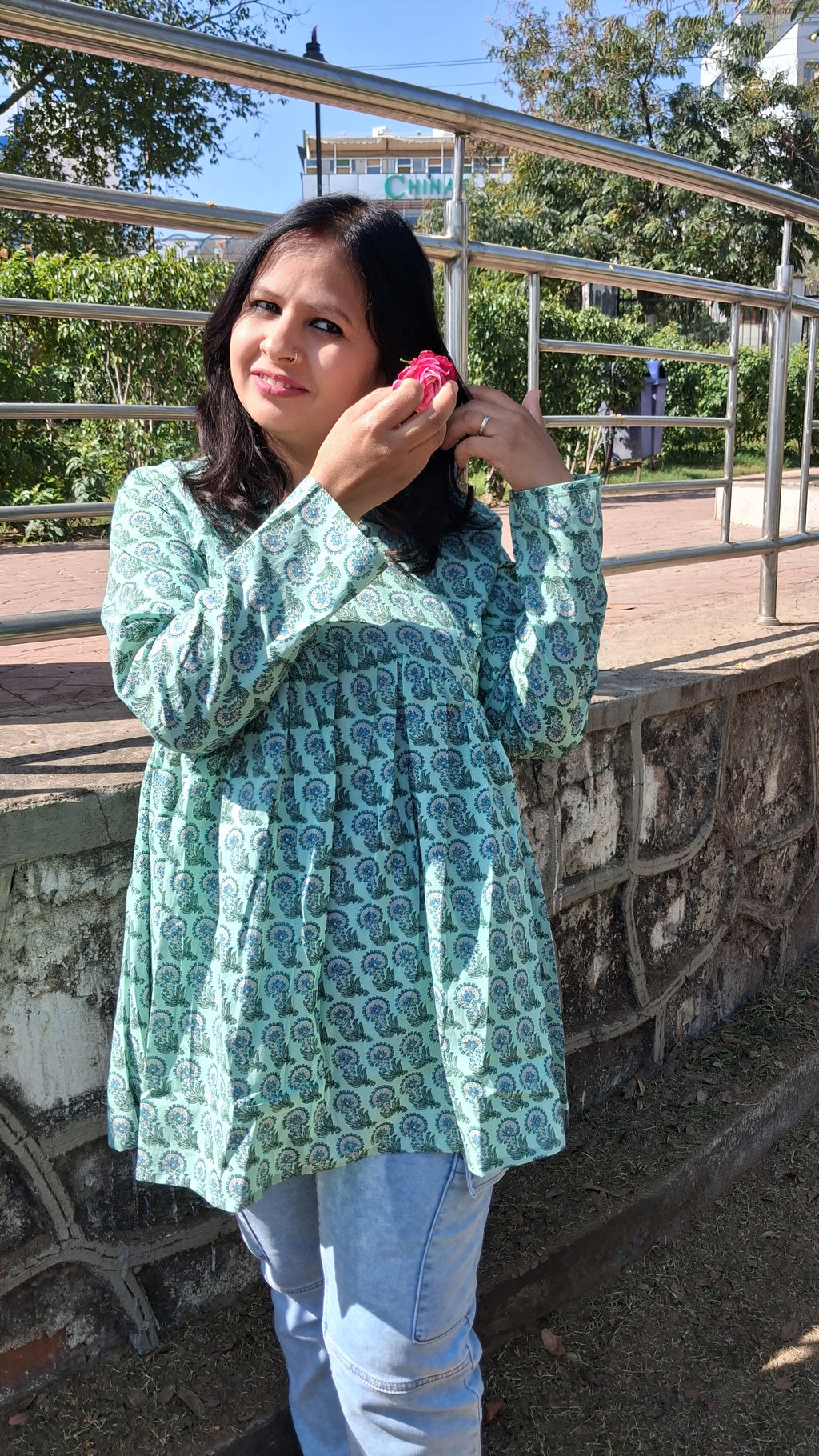 Kaira Kurti - Mint Fresh Vibes